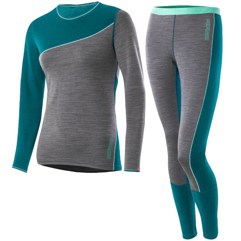Löffler women's underwear set long Transtex Merino warm+ lagoon Löffler women's underwear set long Transtex Merino warm+ lagoon