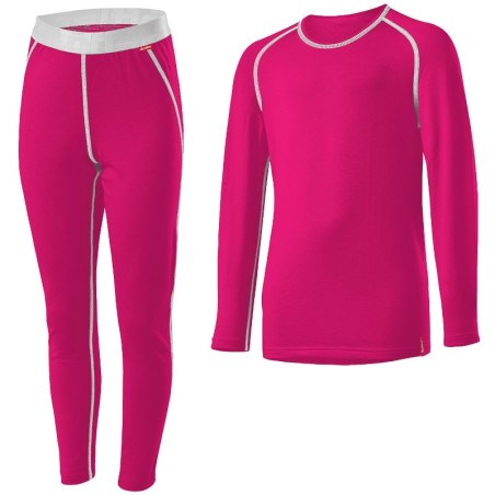 Löffler underwear set long Transtex warm Magenta (KIDS)