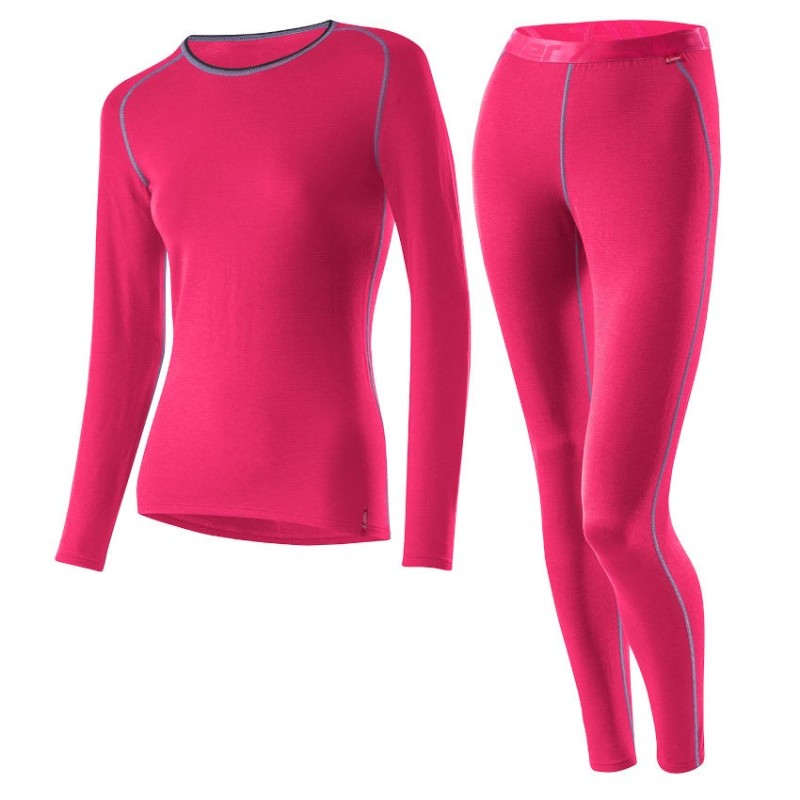 Löffler women's underwear set long Transtex warm pink Löffler women's underwear set long Transtex warm pink