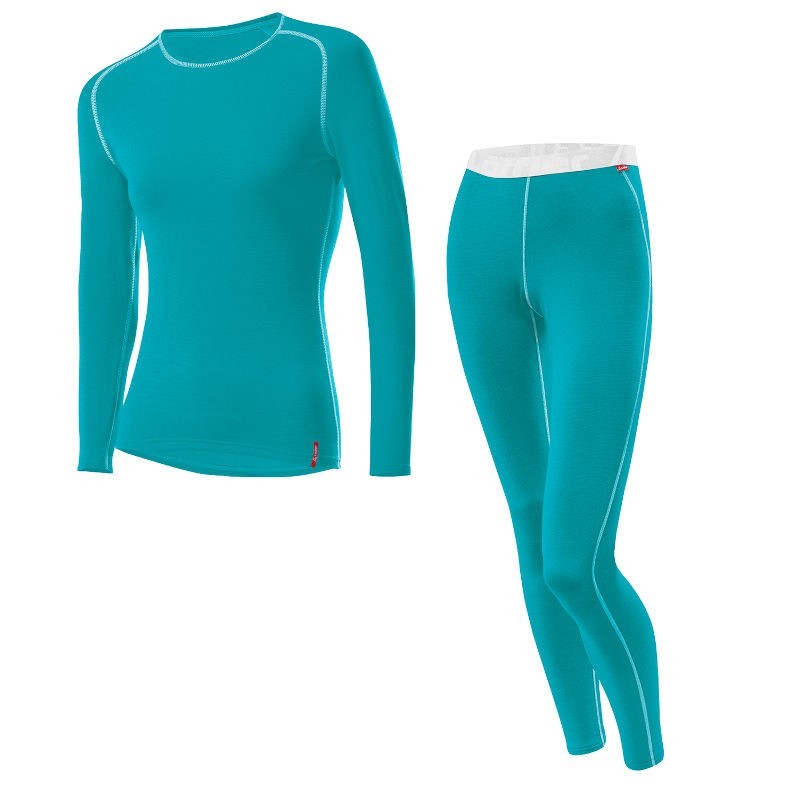 Löffler women's underwear set long Transtex warm aquamarin Löffler women's underwear set long Transtex warm aquamarin