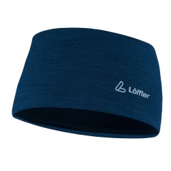 Löffler Merino Wool Headband Wide Deep Water