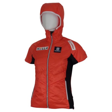 Women's warm vest Loeffler Team Austria Primaloft 60 Rouge Red