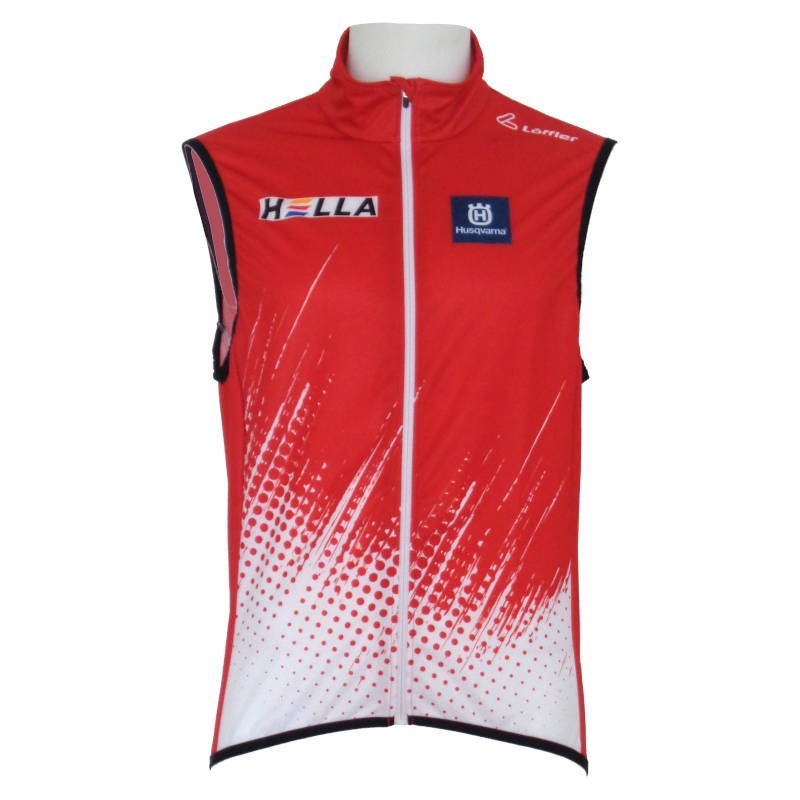 Löffler Men's Vest Team Austria Windshell red-white Löffler Men's Vest Team Austria Windshell red-white