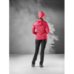 Women's Hooded Hybrid Jacket Löffler Arctic Primaloft Active rouge red