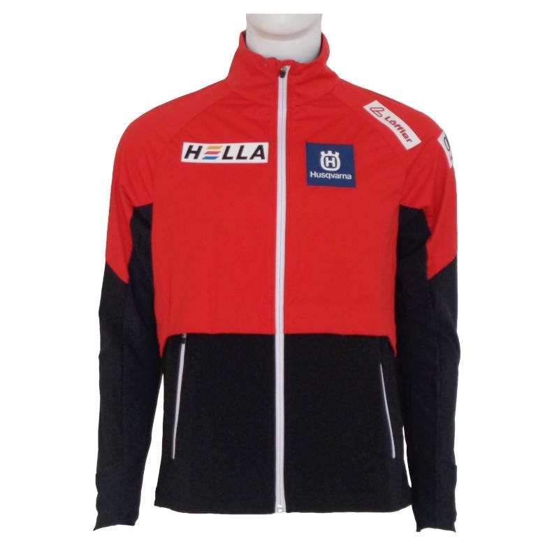 Men's Jacket Löffler Team Austria Gore-Tex Infinium WS Light black-red biathlon Men's Jacket Löffler Team Austria Gore-Tex Infinium WS Light black-red biathlon