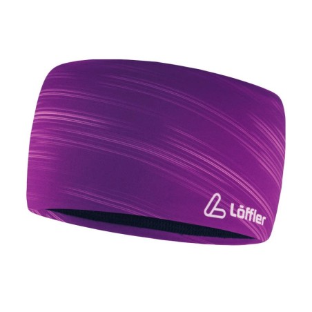Löffler Snowfall Design Headband Wide violet