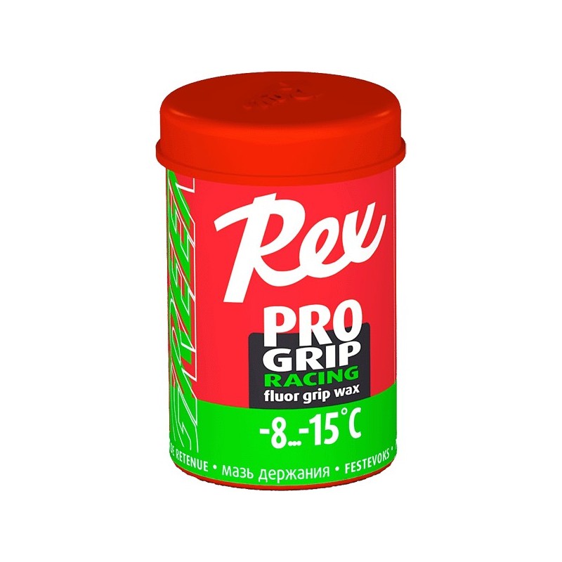 Kick wax Rex ProGrip Green Fluor -8°C...-15°C 45 g Kick wax Rex ProGrip Green Fluor -8°C...-15°C 45 g