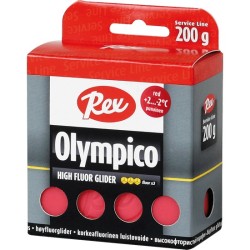 HF glide wax Rex Olympico Red +2°C...-2°C 200g