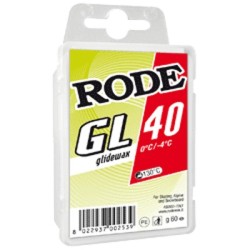 CH Glide wax RODE GL40 Red 0°C...-4°C 60 g