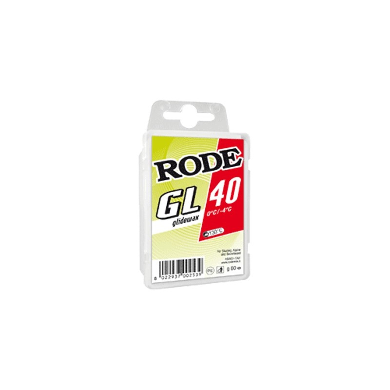 CH Glide wax RODE GL40 Red 0°C...-4°C 60 g