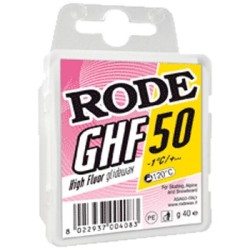 High fluor glide wax RODE GHF 50 Yellow -1°C...+10°C 40 g