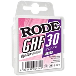 High fluor glide wax RODE GHF 30 Violet -2°C...-7°C 40