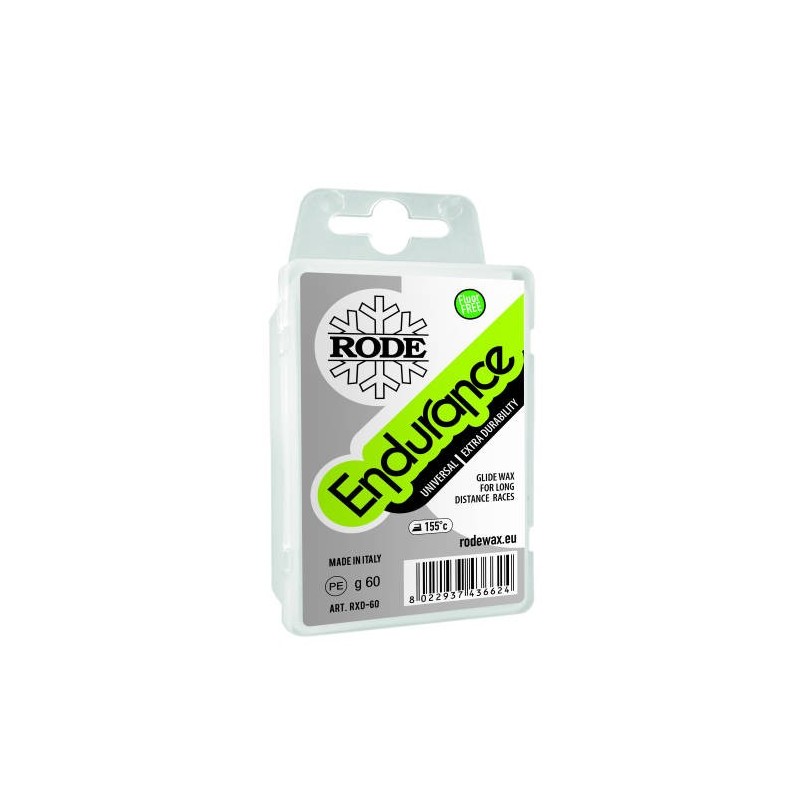 Fluor-free glide wax RODE Endurance Universal 60/180g Fluor-free glide wax RODE Endurance Universal 60/180g