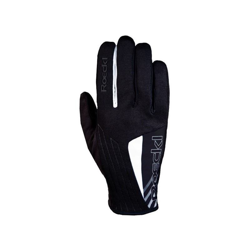 Biathlon and cross-country ski gloves Roeckl Lensvik black-white Biathlon and cross-country ski gloves Roeckl Lensvik black-white