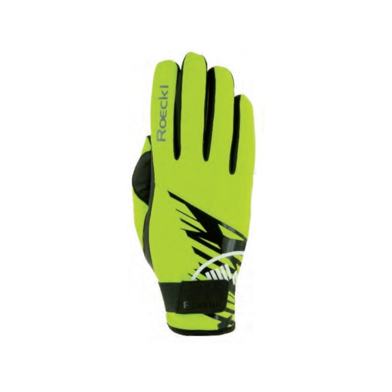 Racing Gloves Roeckl LL Top Function Lana neon yellow Racing Gloves Roeckl LL Top Function Lana neon yellow