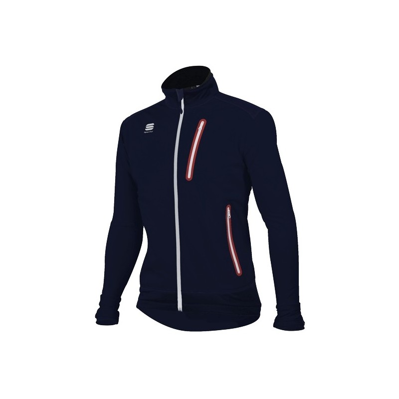 Universal nordic ski jacket Sportful XC Check Softshell navy blue Universal nordic ski jacket Sportful XC Check Softshell navy blue