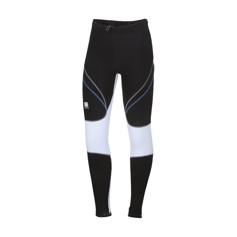 Winter tights Sportful Cardio Evo Tech Tight black-white-blue Winter tights Sportful Cardio Evo Tech Tight black-white-blue