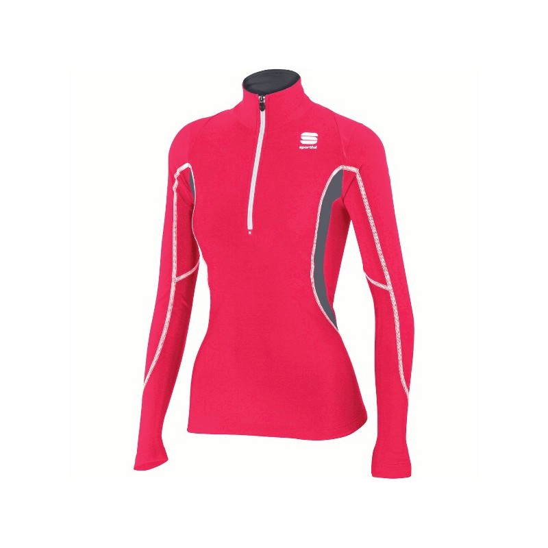 Winter women shirt Sportful Cardio Evo Tech Top W Cherry/dark gr Winter women shirt Sportful Cardio Evo Tech Top W Cherry/dark gr