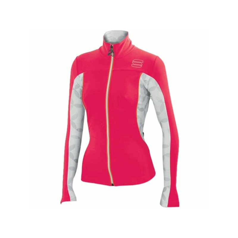 Warm women shirt Sportful Rythmo W Top cherry-white Warm women shirt Sportful Rythmo W Top cherry-white