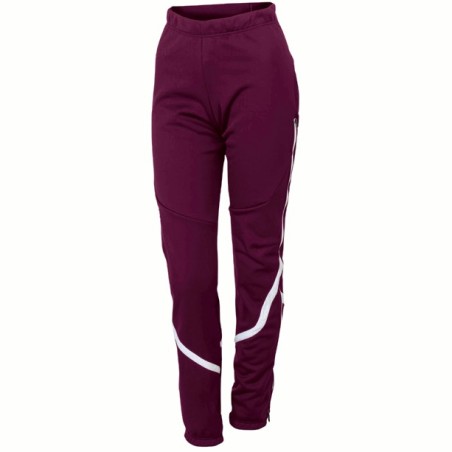 Women's pants Sportful Apex Lady WS Training Pant Bordeaux-white