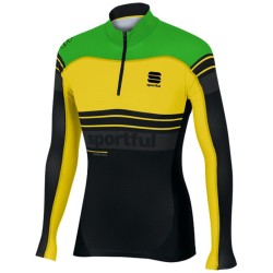 Sportful Squadra Race Top Black/Green fluo/Yellow fluo