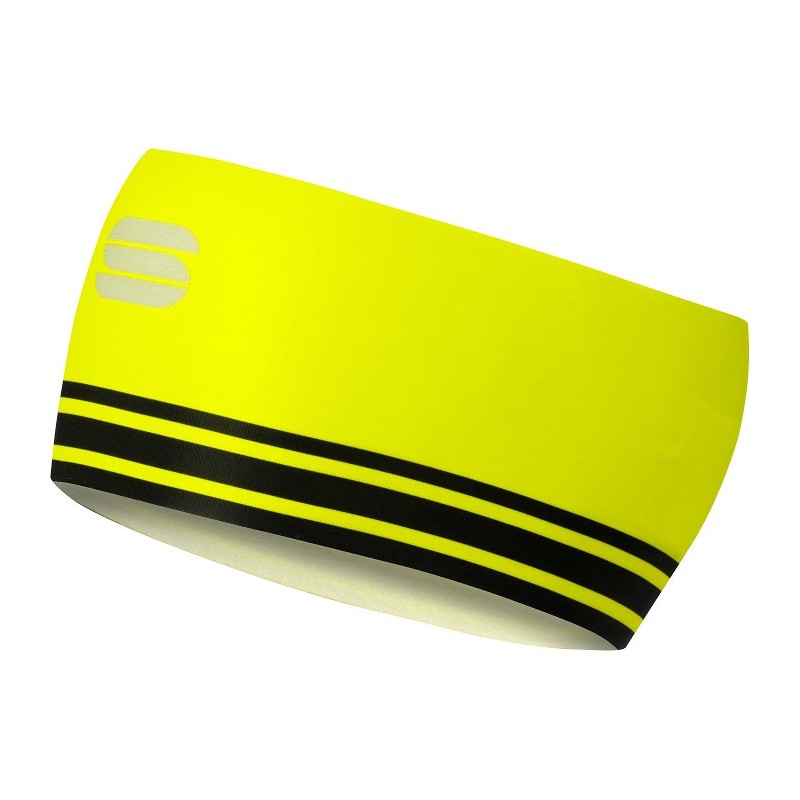 Sportful Squadra Headband black-yellow