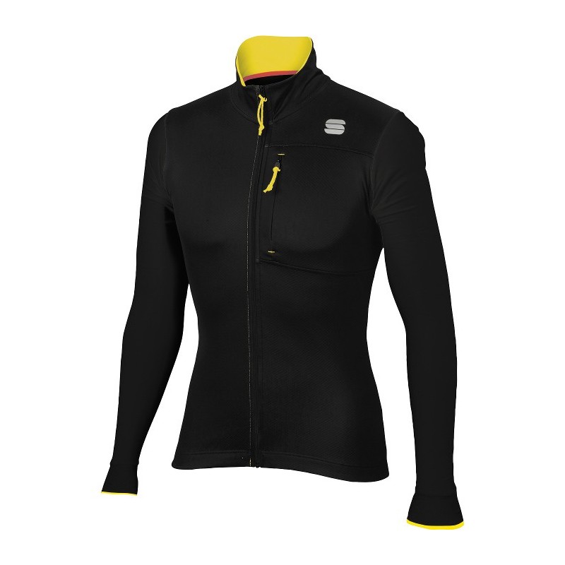 Warm jersey Sportful Rythmo Jersey black Warm jersey Sportful Rythmo Jersey black