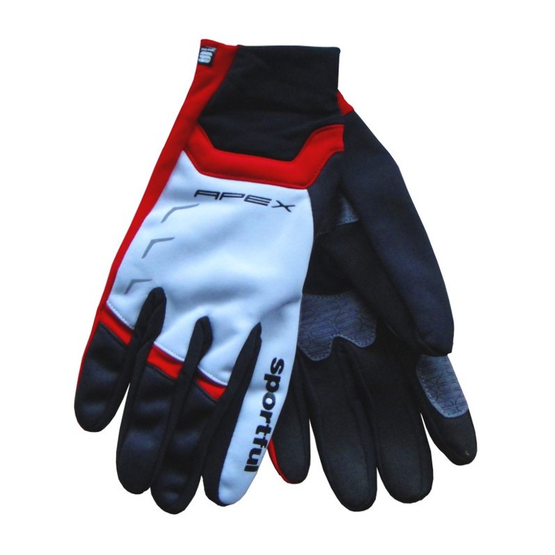 Racing gloves Sportful Apex Race black-red-white Racing gloves Sportful Apex Race black-red-white