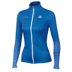 Women knitted Jersey Sportful Doro Rythmo azure-blue-white