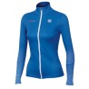 Women knitted Jersey Sportful Doro Rythmo azure-blue-white