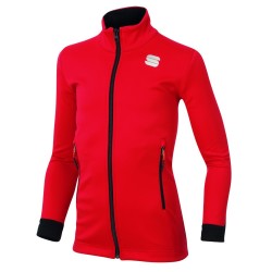 Warm-up jacket Sportful Squadra Junior red