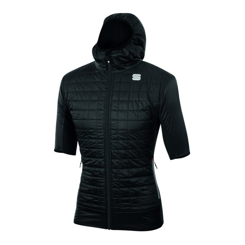 Warm-up jacket Sportful Rythmo Puffy black Warm-up jacket Sportful Rythmo Puffy black