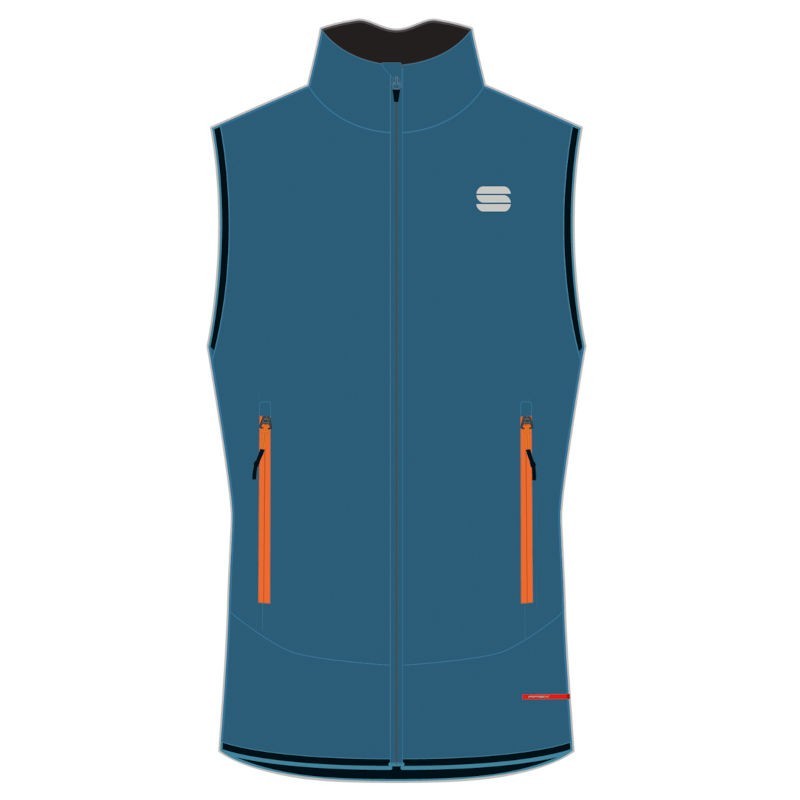 Training warm vest Sportful Apex WS blue sea Training warm vest Sportful Apex WS blue sea