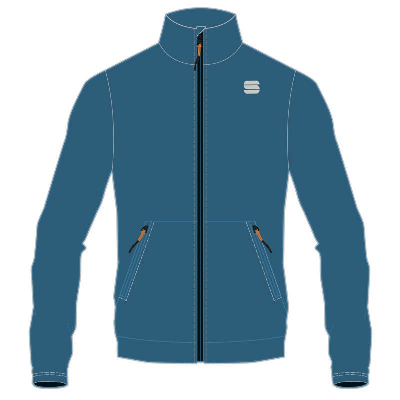 Warm Jacket Sportful Engadin blue sea Warm Jacket Sportful Engadin blue sea