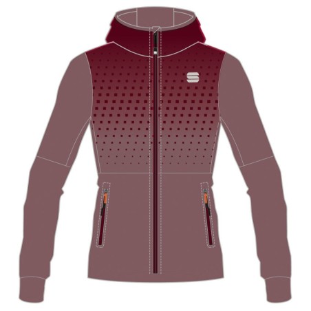 Warm women's Jacket Sportful Rythmo W mauve/red wine