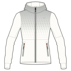 Warm women's Jacket Sportful Rythmo W white/steel grey