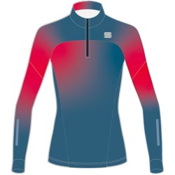 Sportful Apex W Race women's Jersey blue sea / raspberry