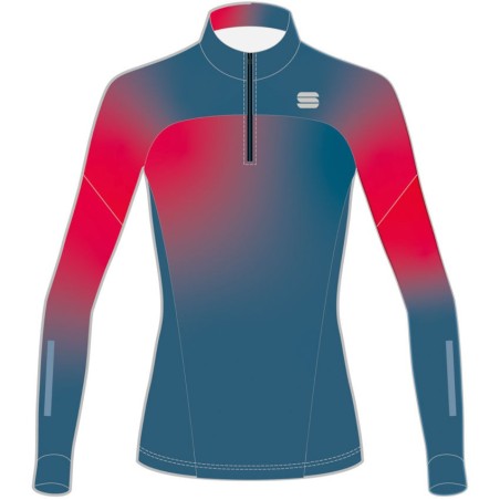 Sportful Apex W Race women's Jersey blue sea / raspberry