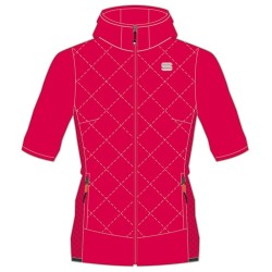 Warm women's jacket Sportful Rythmo W Puffy raspberry