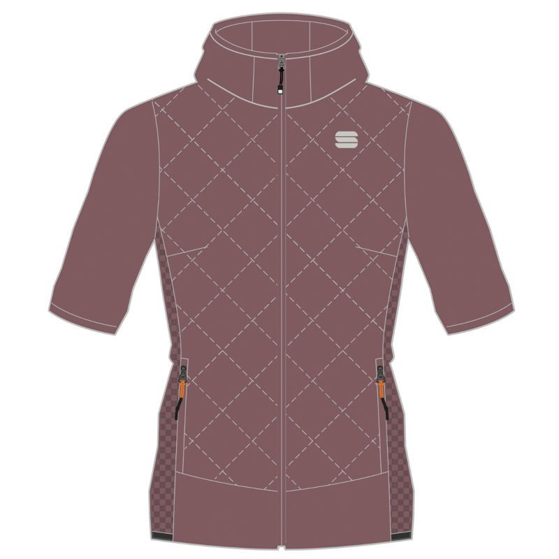 Warm women's jacket Sportful Rythmo W Puffy Mauve Warm women's jacket Sportful Rythmo W Puffy Mauve
