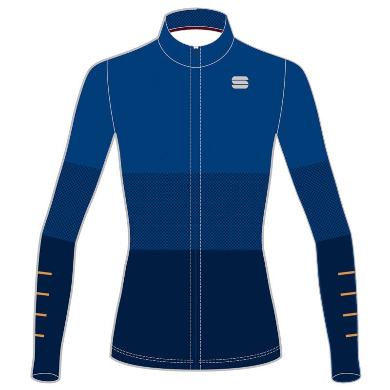 Women jersey Sportful Squadra W blue ceramic / italy blue Women jersey Sportful Squadra W blue ceramic / italy blue