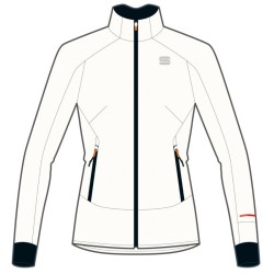 Training warm jacket Sportful Apex WS W Jacket white