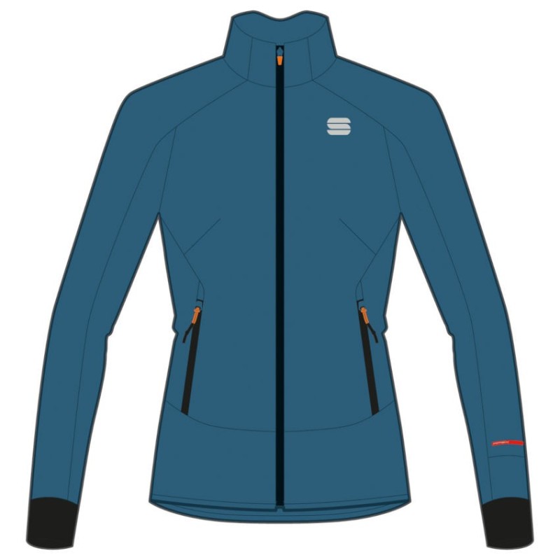Training warm jacket Sportful Apex WS W Jacket Blue sea Training warm jacket Sportful Apex WS W Jacket Blue sea