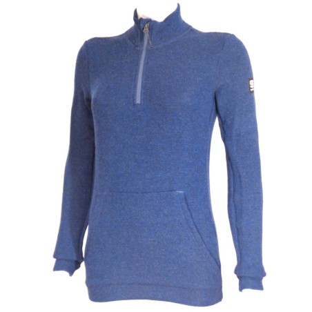 Women's warm sweater Sportful Xplore W Fleece blue sea
