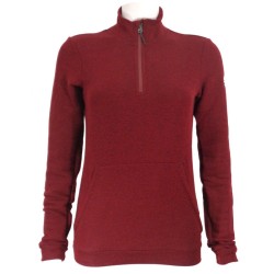 Women's warm sweater Sportful Xplore W Fleece red wine
