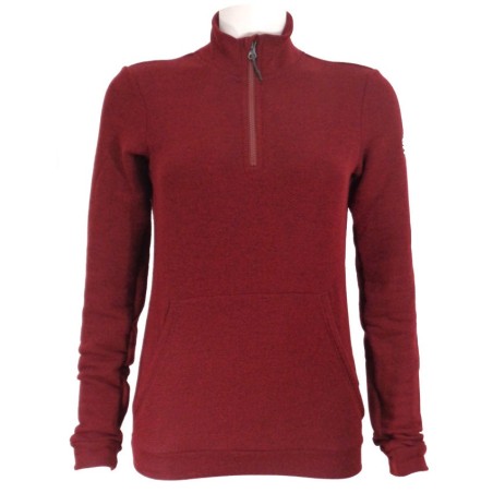 Women's warm sweater Sportful Xplore W Fleece red wine