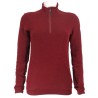 Women's warm sweater Sportful Xplore W Fleece red wine