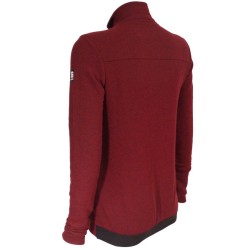 Women's warm sweater Sportful Xplore W Fleece red wine