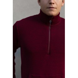 Men's warm sweater Sportful Xplore Fleece red wine