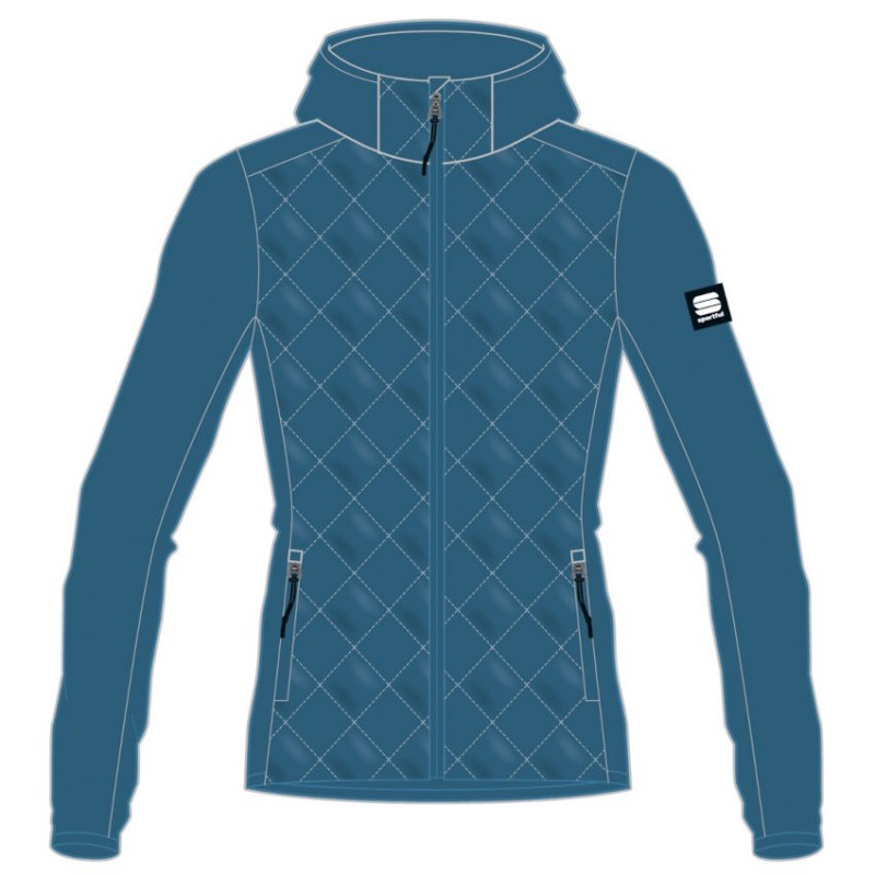 Women's warm jacket Sportful Xplore Thermal W blue sea